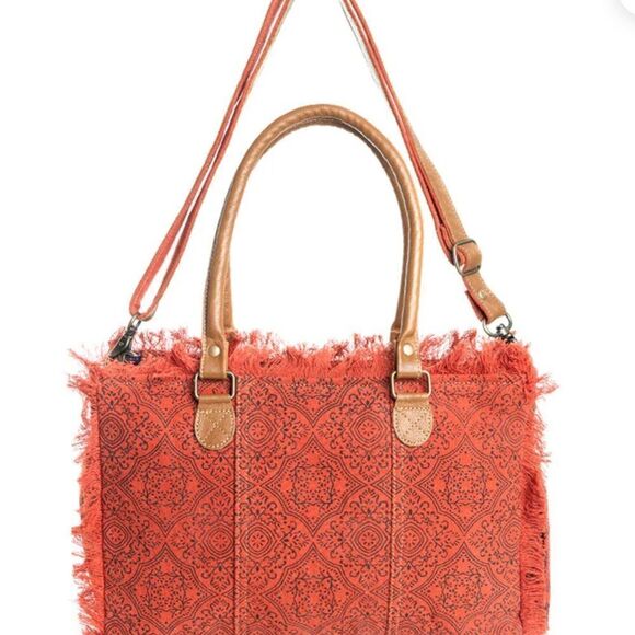 Myra Triple Fork Ranch Tote Bag - Picture 9 of 11